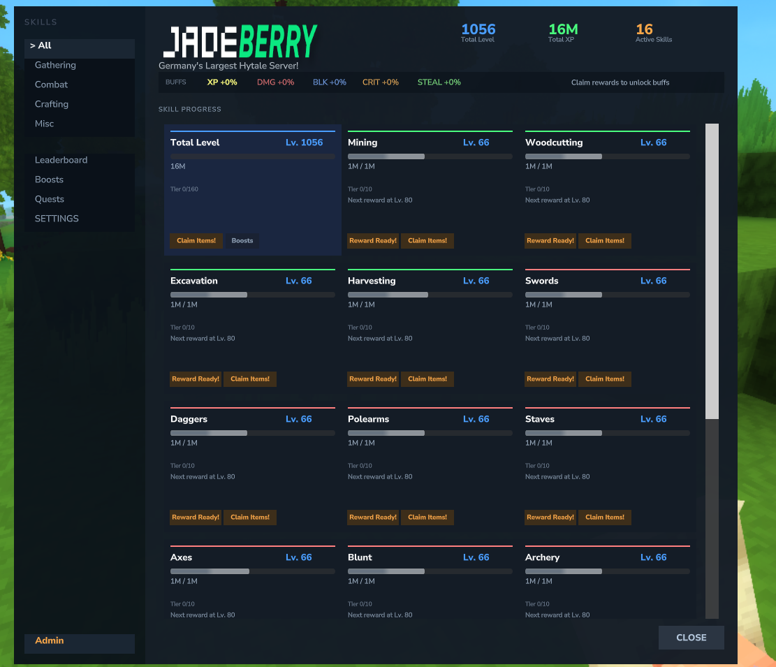 Example of Pro Edition branding - custom server logo and name on the skill overview page